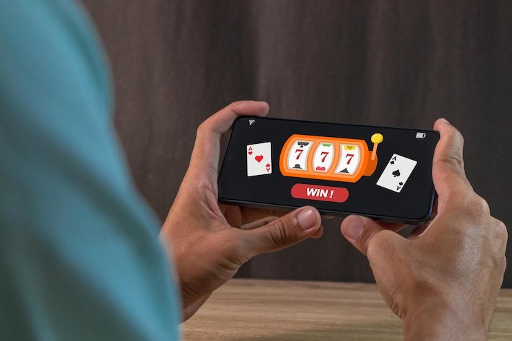 Game selection interface showing slots and live-dealer options